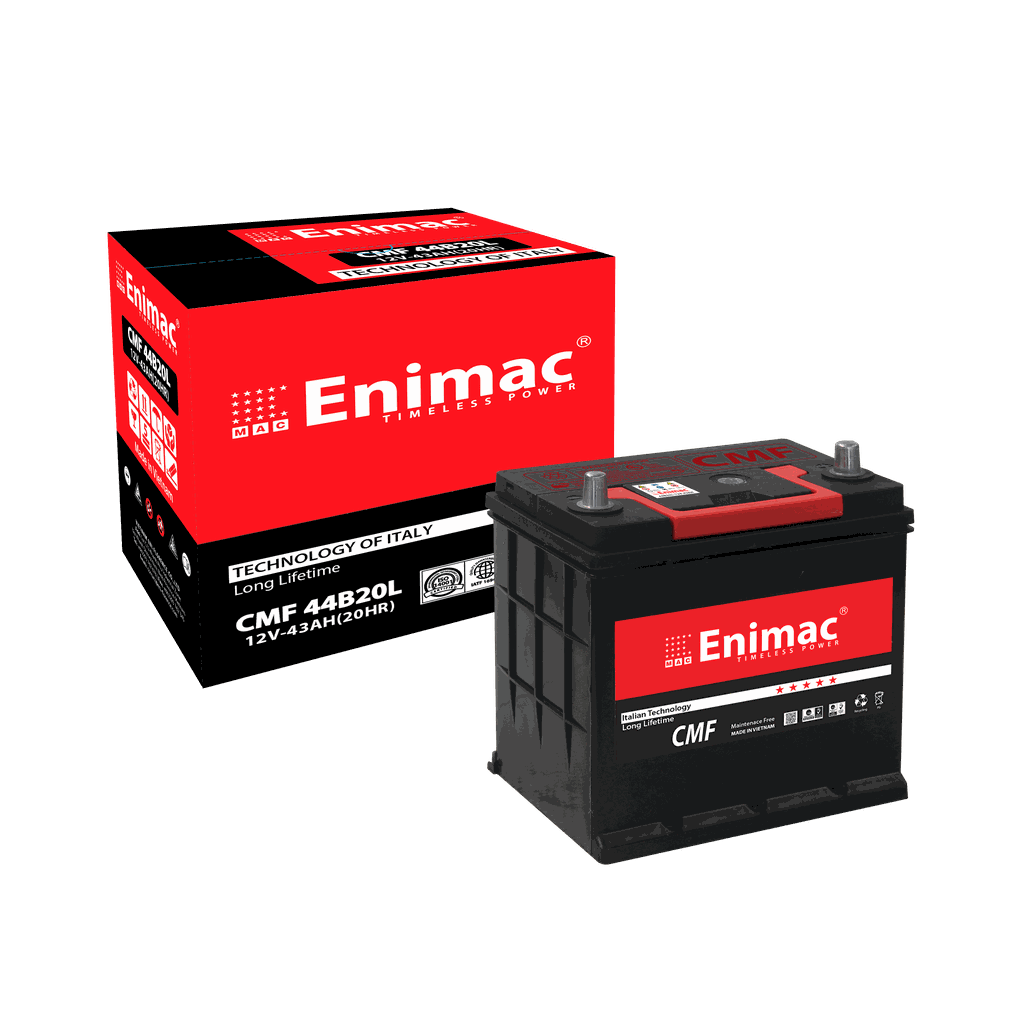 cmf44b20l-1 Ắc quy Enimac CMF 44B20L 12V 43AH - Ảnh 1